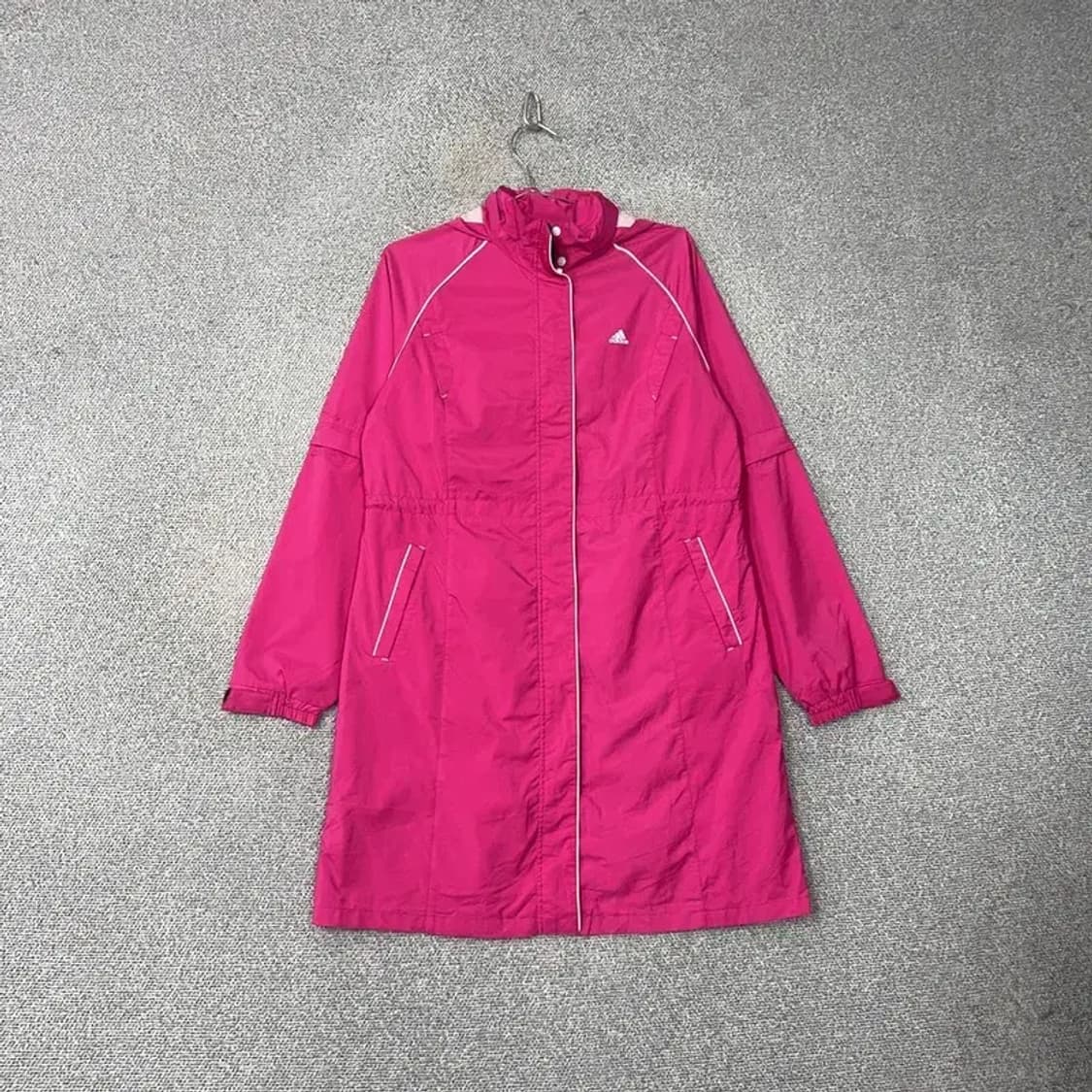 아디다스 핑크 코트 바람막이 OT(L) 상품이미지1