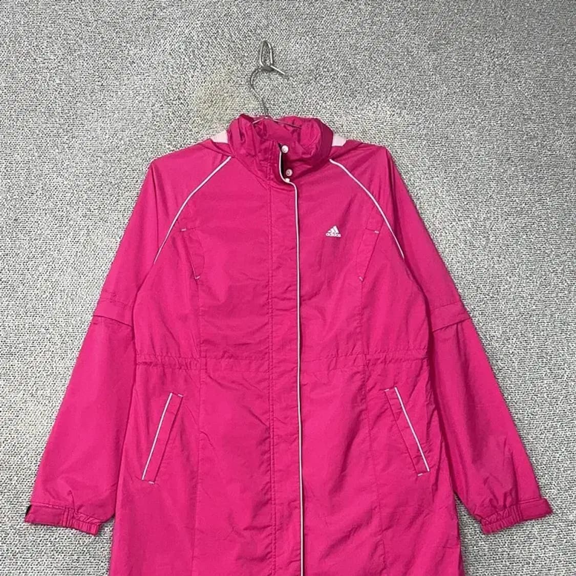 아디다스 핑크 코트 바람막이 OT(L) 상품이미지3
