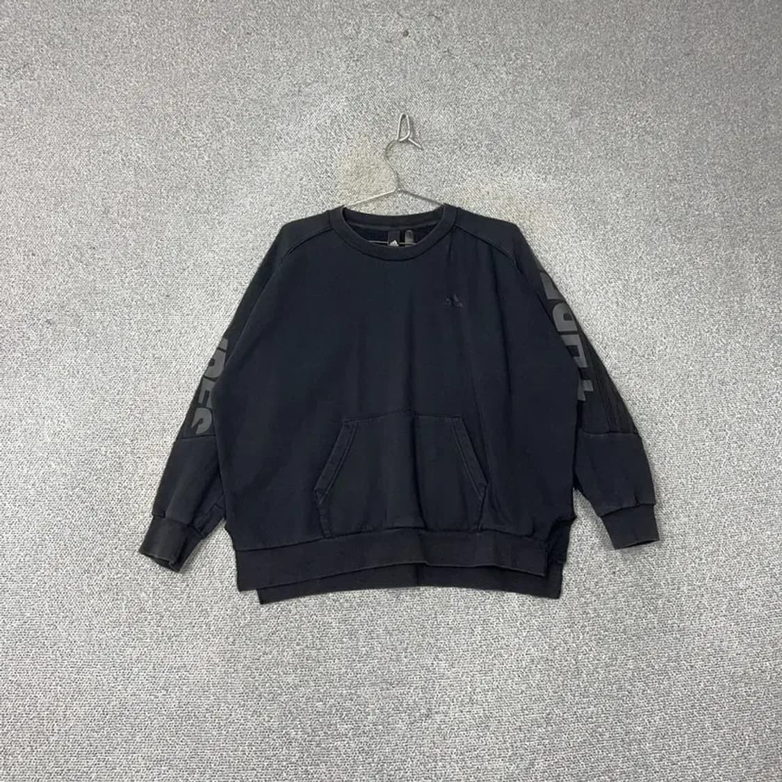 아디다스 기모 블랙 맨투맨 L 상품이미지1