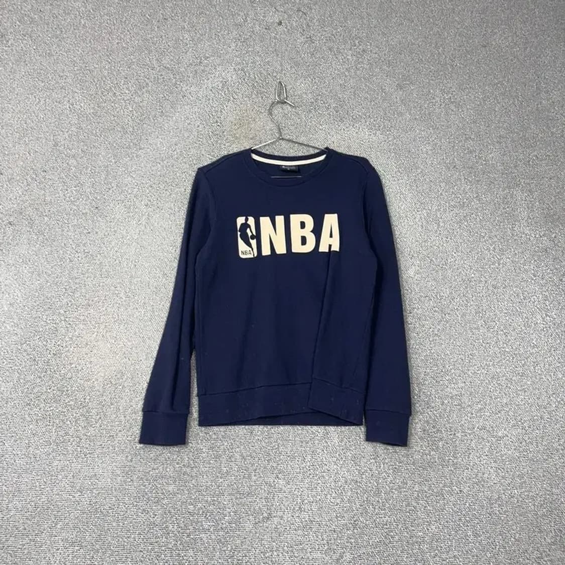 NBA 프린팅 로고 네이비 맨투맨 XS 상품이미지1