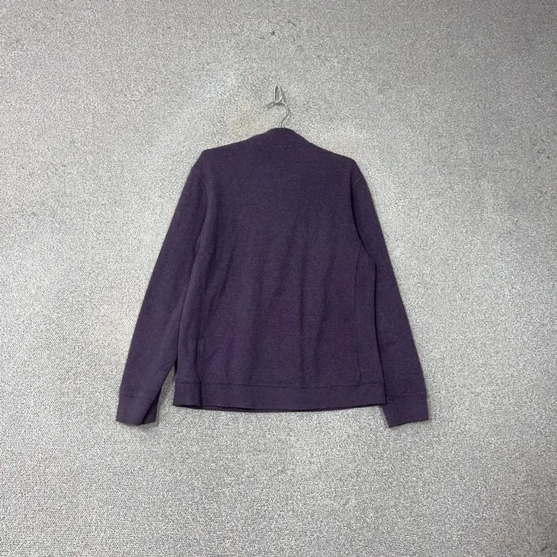 해지스 퍼플 로고 버튼 카라 코튼 니트 105 상품이미지2