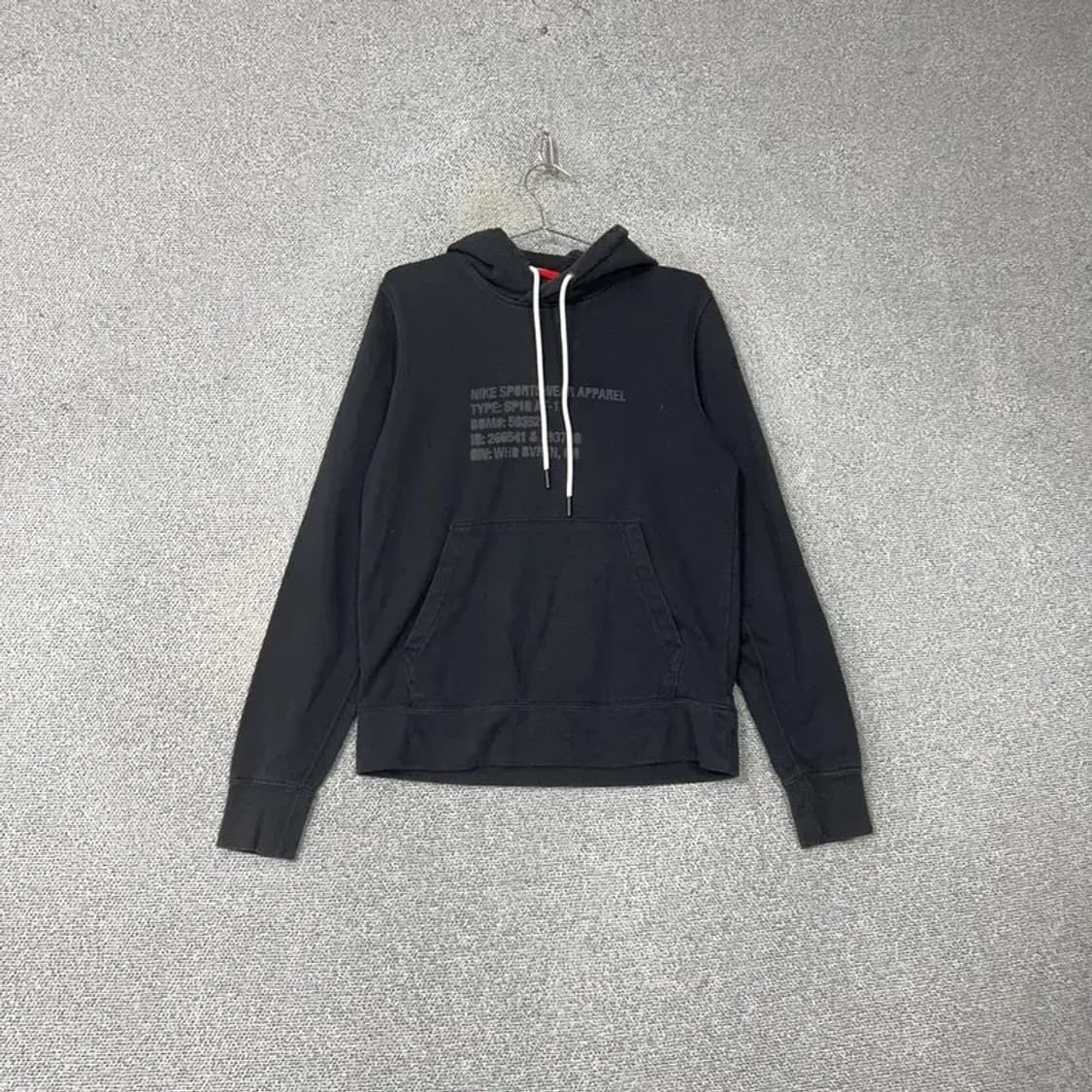 나이키 빈티지 블랙 프린팅 후드티 M 상품이미지1