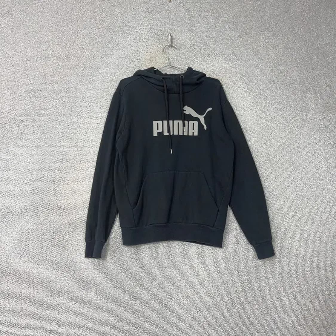 푸마 프린팅 블랙 후드티 L 상품이미지1