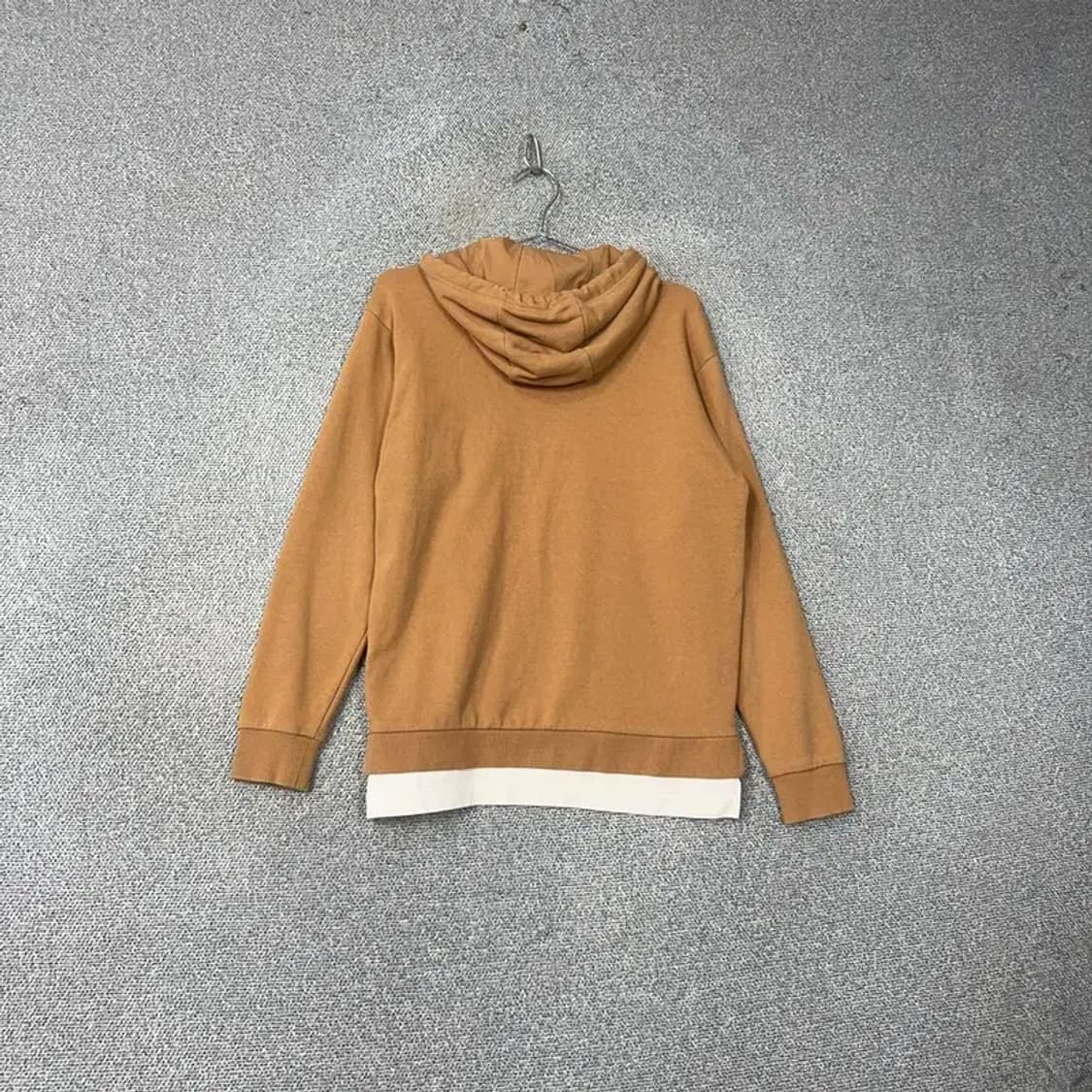 뉴발란스 카멜 로고 레이어드 후드티 S 상품이미지2