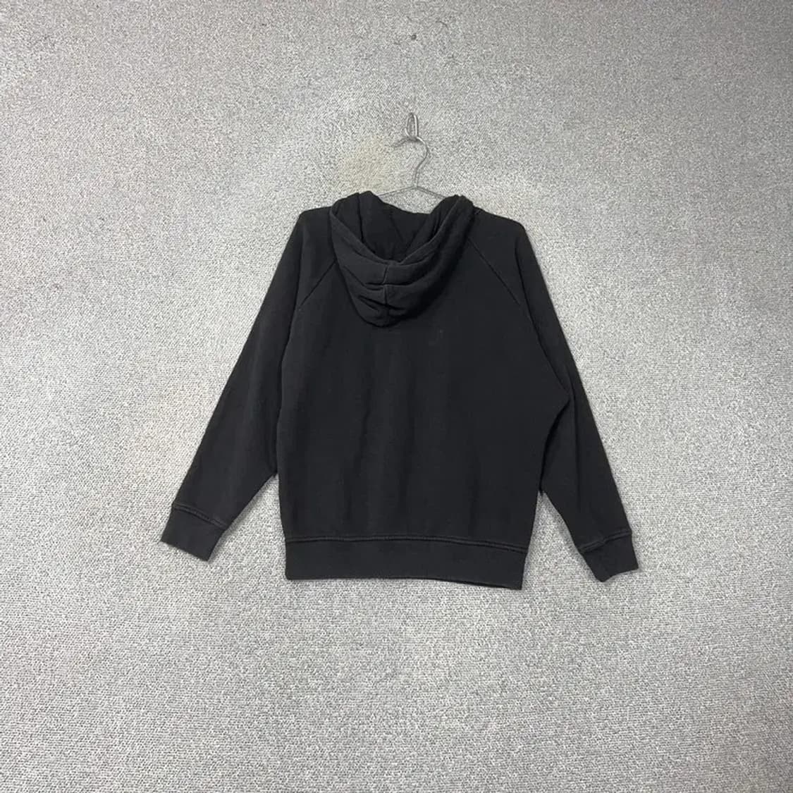 아디다스 올블랙 빈티지 로고 후드티 XS 상품이미지2