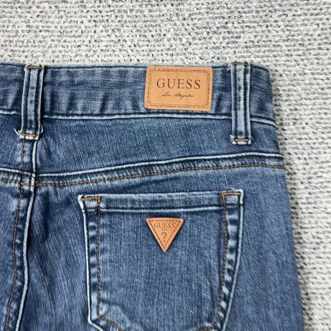 게스 가죽로고 스판 여성 스키니진 청바지 25 상품이미지5