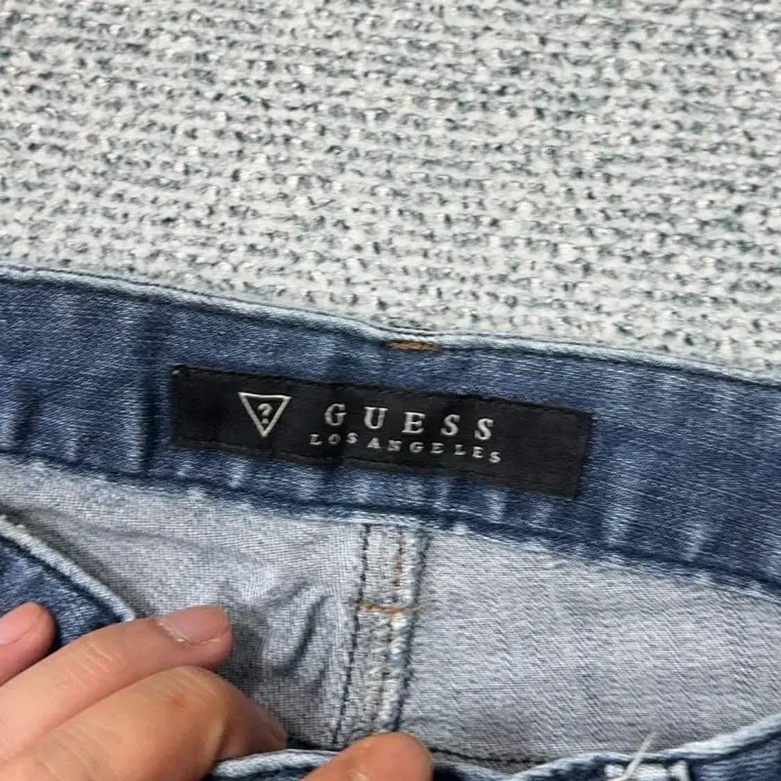 게스 가죽로고 스판 여성 스키니진 청바지 25 상품이미지6