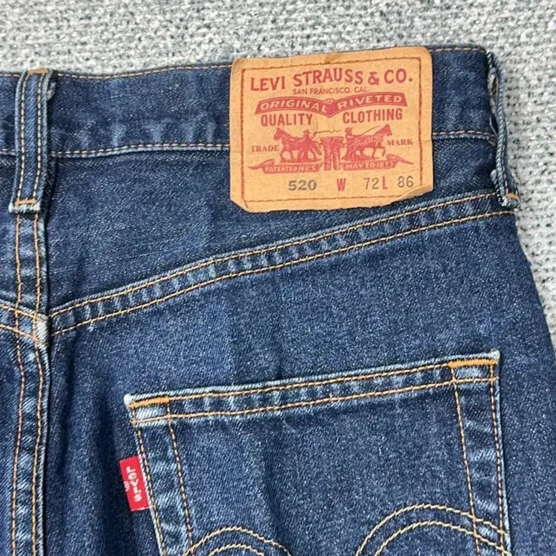 리바이스 520 와이드핏 청바지 데님팬츠 28 34 상품이미지5