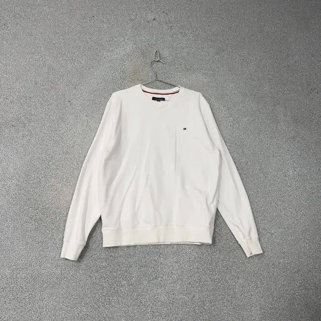 타미힐피거 로고 화이트 맨투맨 XL 상품이미지1