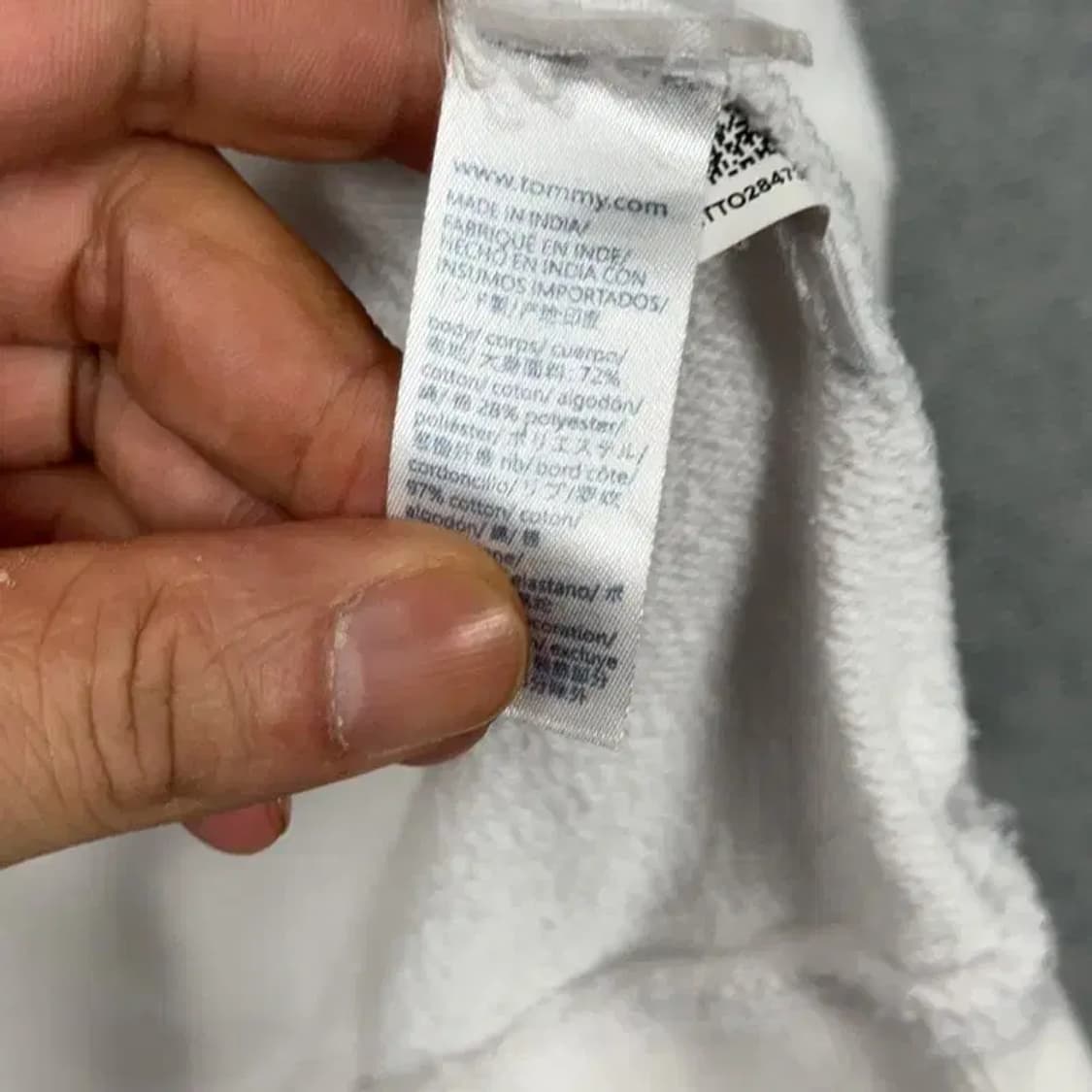 타미힐피거 로고 화이트 맨투맨 XL 상품이미지4