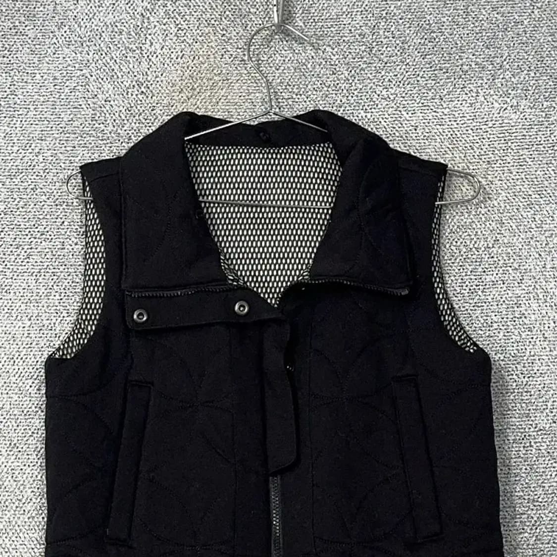 코오롱 여성 블랙 코튼 조끼 패딩 90 상품이미지3