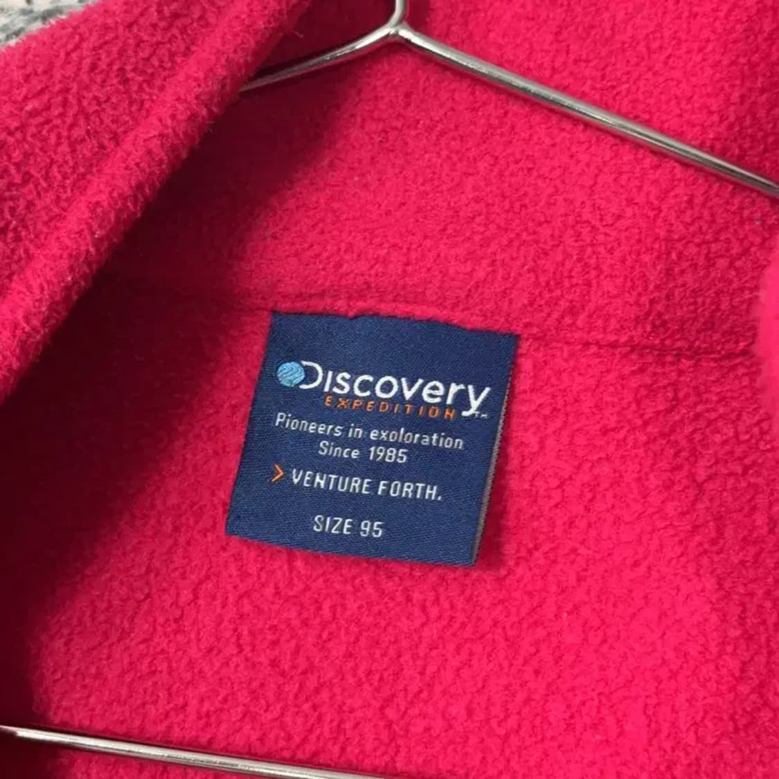 디스커버리 여성 캐주얼 로고 기모 후리스 집업 95 상품이미지3