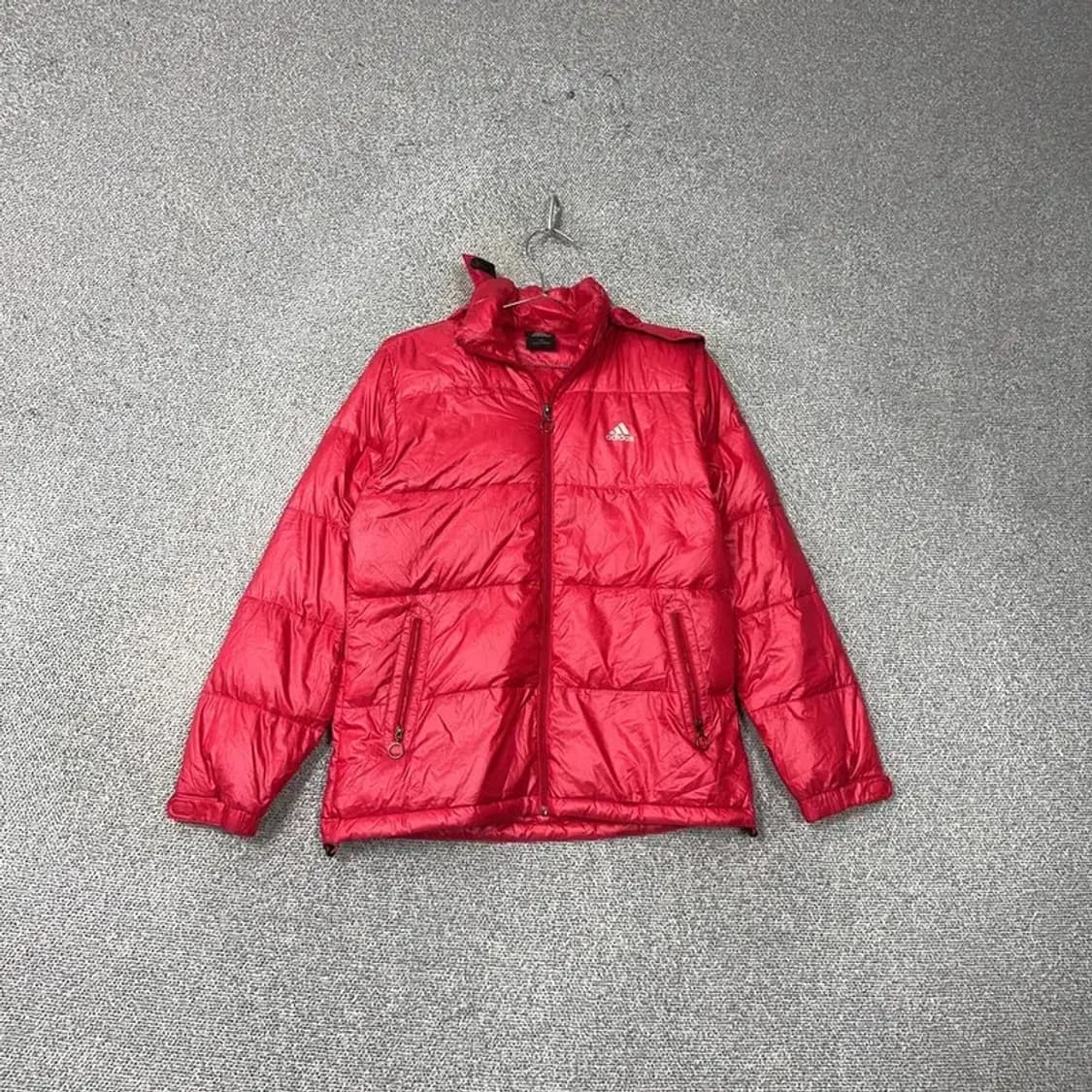 아디다스 여성 로고 구스다운 거위털 경량 후드 패딩 90 상품이미지1