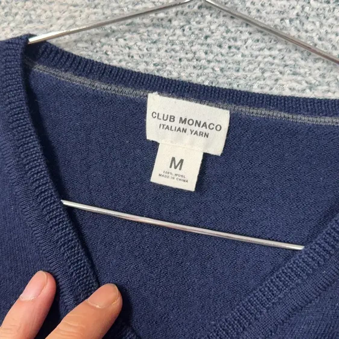 클럽모나코 네이비 캐주얼 브이넥 니트 M 상품이미지3