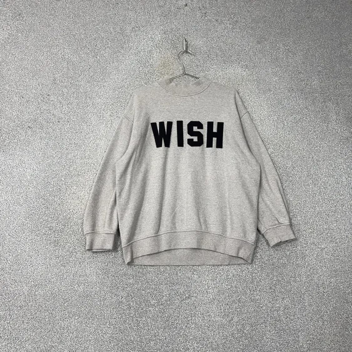 LAP 캐주얼 그레이 오버핏 스웻 맨투맨 FREE 상품이미지1