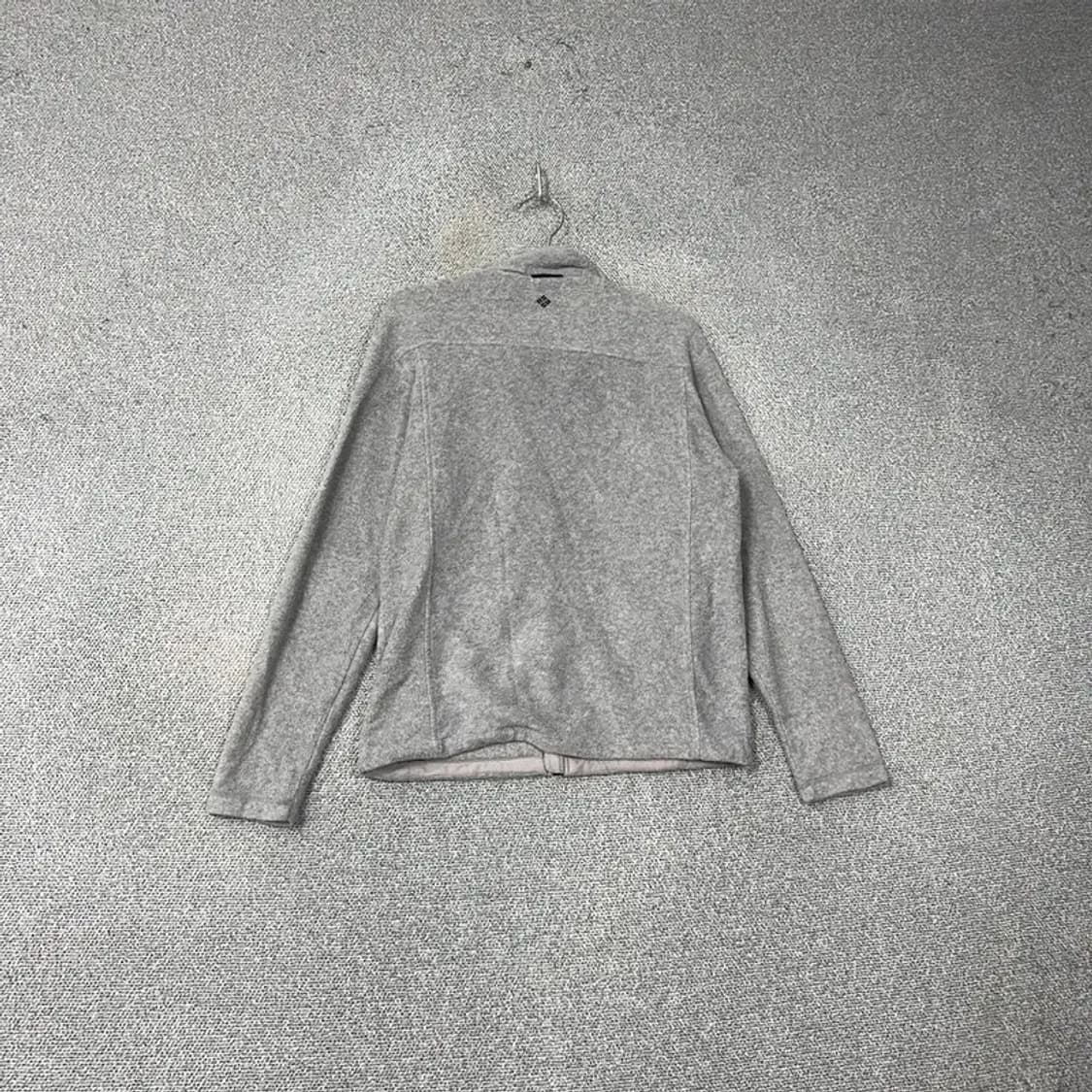 콜롬비아 로고 캐주얼 그레이 후리스 집업 M 상품이미지2