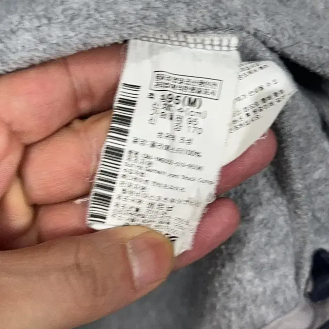 콜롬비아 로고 캐주얼 그레이 후리스 집업 M 상품이미지4