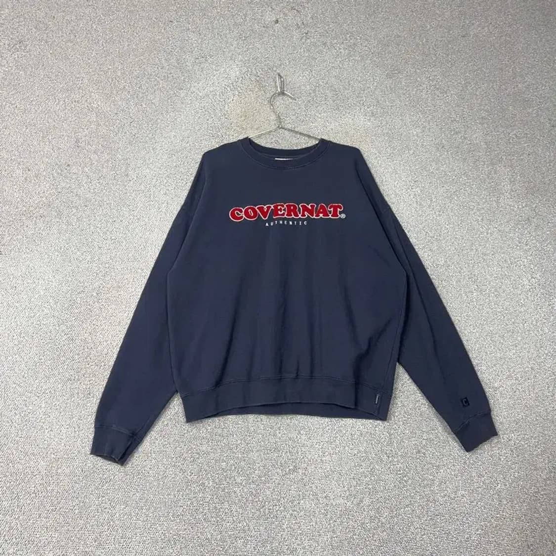 커버낫 로고 네이비 맨투맨 L 상품이미지1