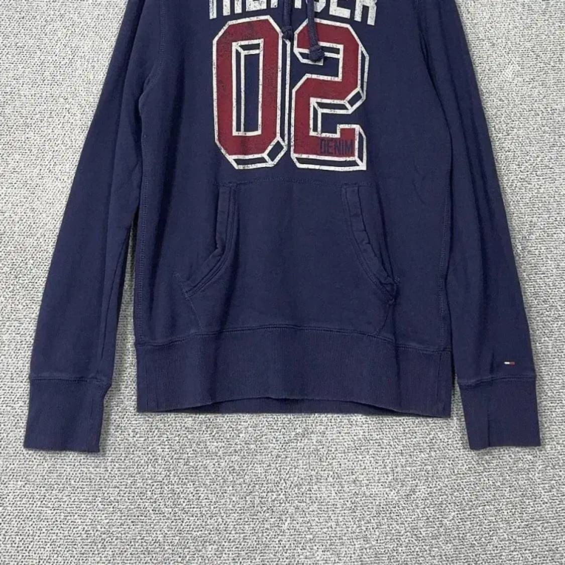 타미힐피거 프린팅 네이비 후드티 XL 상품이미지4