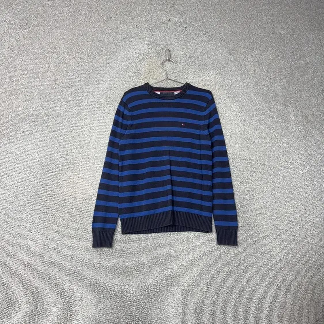 타미힐피거 캐주얼 스트라이프 블루 니트 S 상품이미지1
