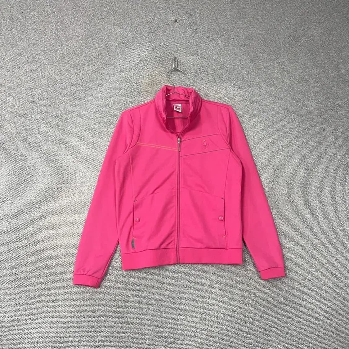 르꼬끄 스포츠 여성 로고 핑크 기능성 집업 S 상품이미지1