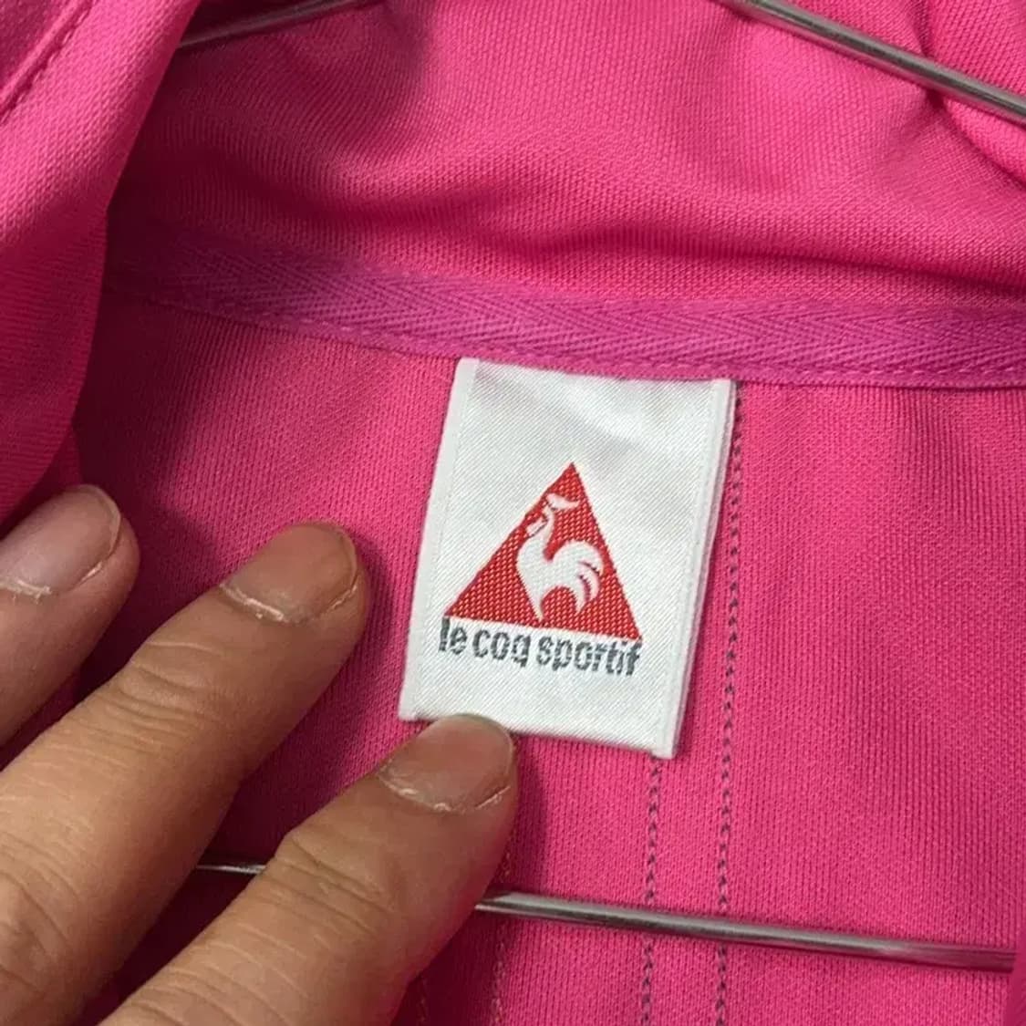 르꼬끄 스포츠 여성 로고 핑크 기능성 집업 S 상품이미지3