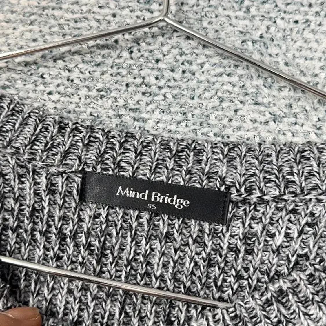 마인드브릿지 남성 캐주얼 그레이 니트 95 상품이미지3