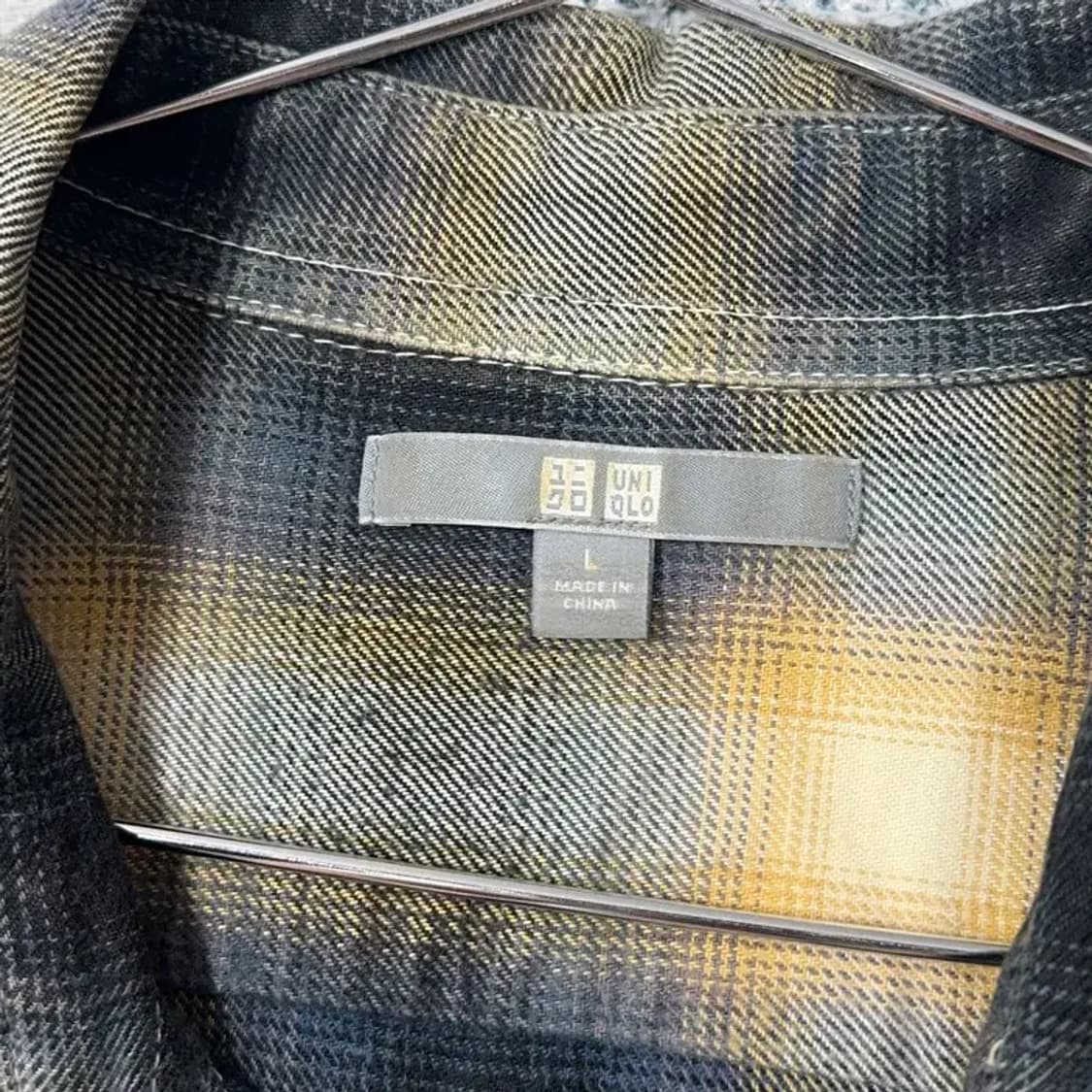 유니클로 남성 캐주얼 패턴 셔츠 L 상품이미지3