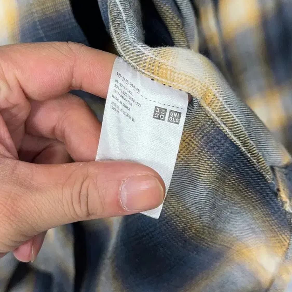 유니클로 남성 캐주얼 패턴 셔츠 L 상품이미지4