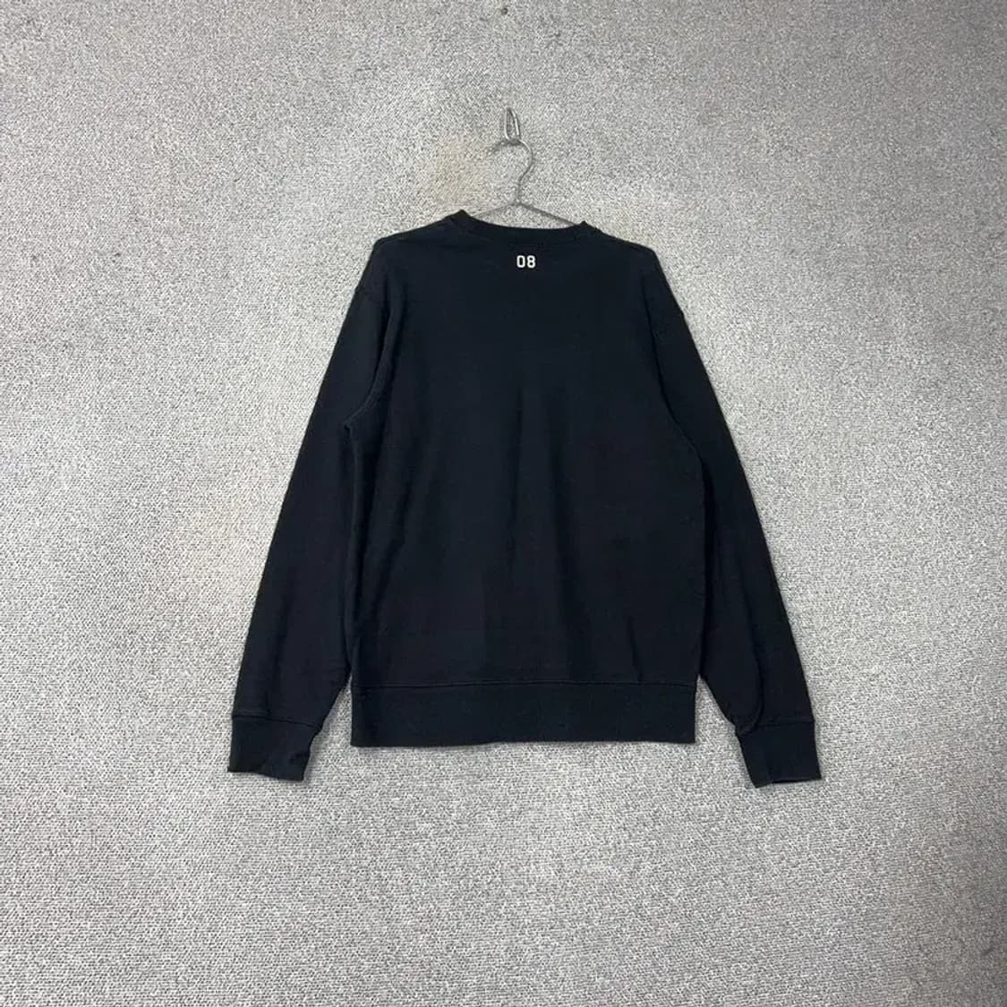 커버낫 로고 블랙 맨투맨 L 상품이미지2