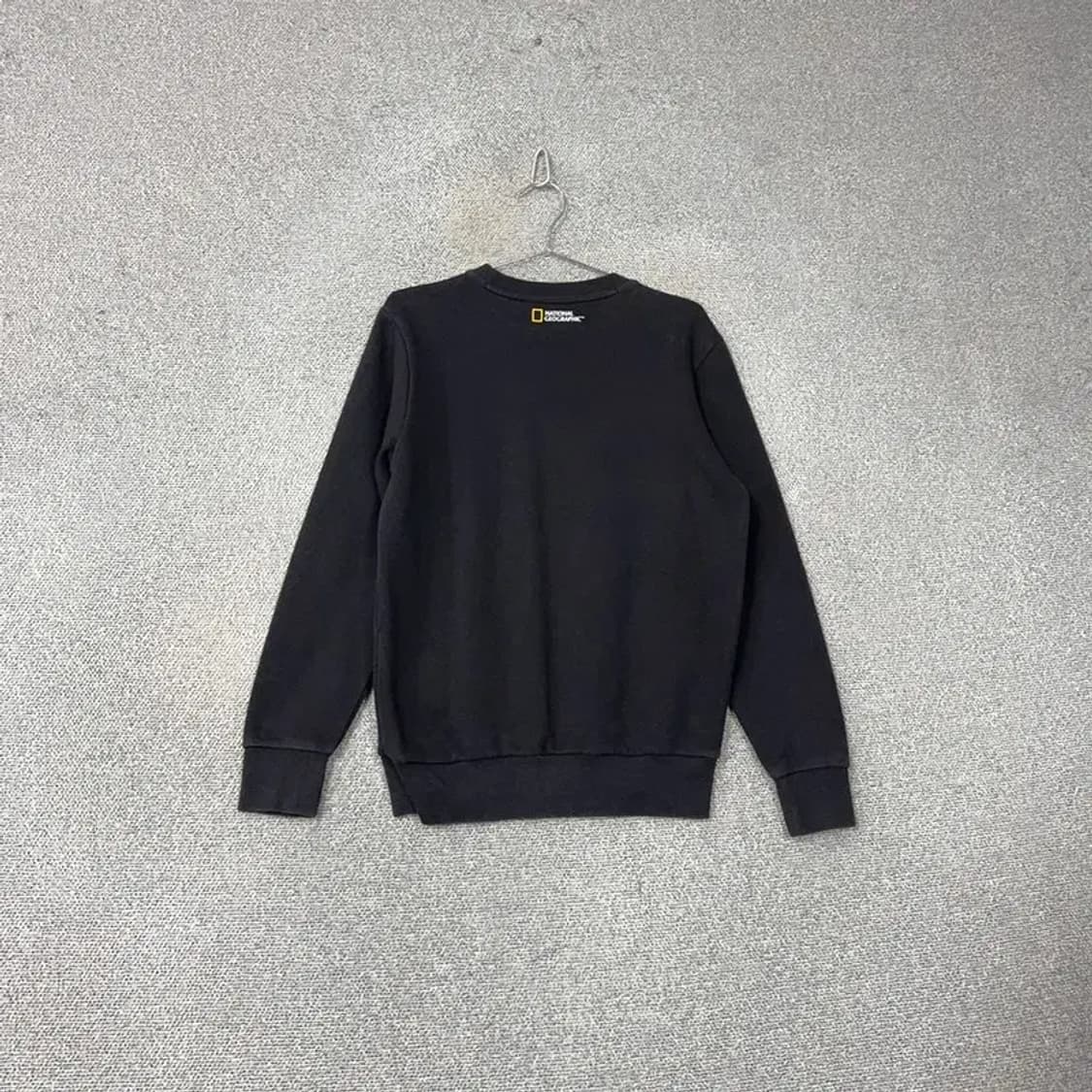 내셔널지오그래픽 로고 블랙 맨투맨 M 상품이미지2