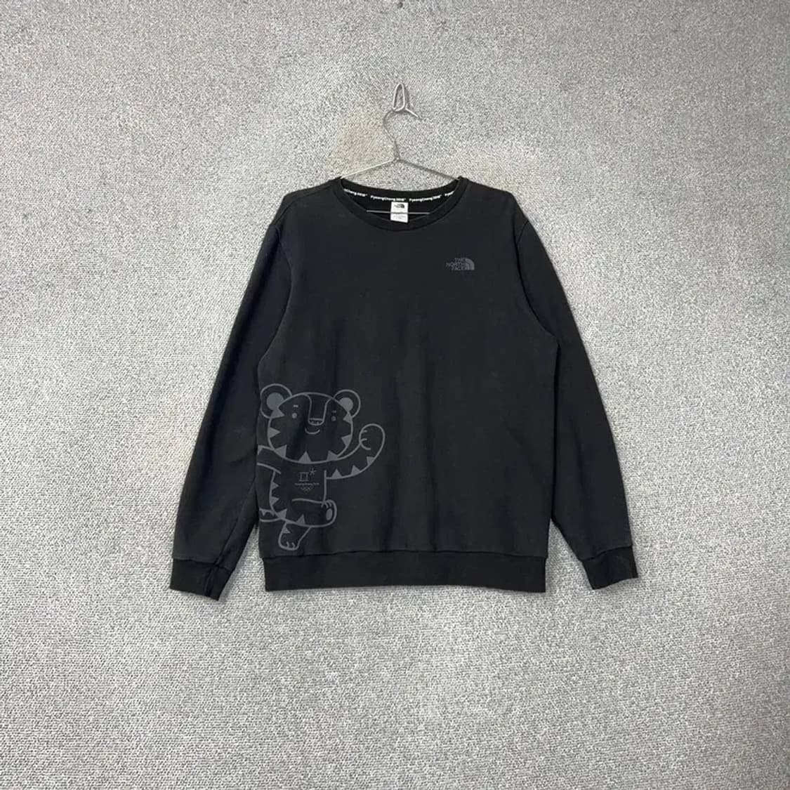노스페이스 평창 호돌이 프린팅 블랙 맨투맨 L 상품이미지1