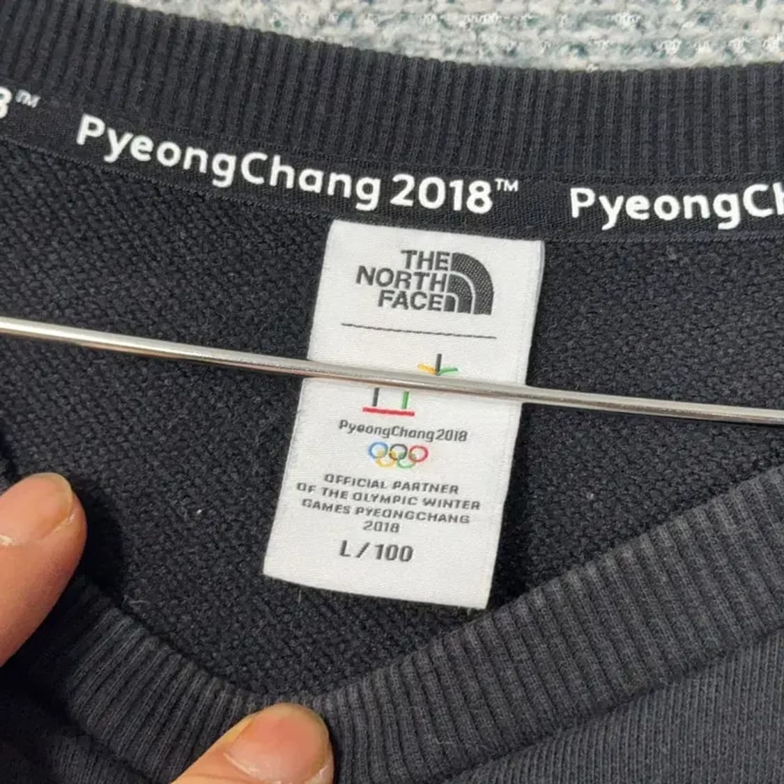 노스페이스 평창 호돌이 프린팅 블랙 맨투맨 L 상품이미지3