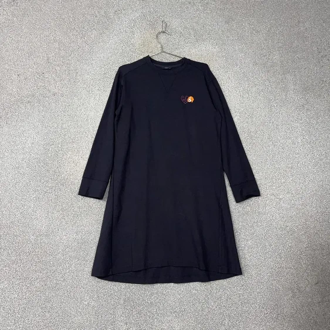 해지스 러브미 코튼 로고 네이비 원피스 95 상품이미지1