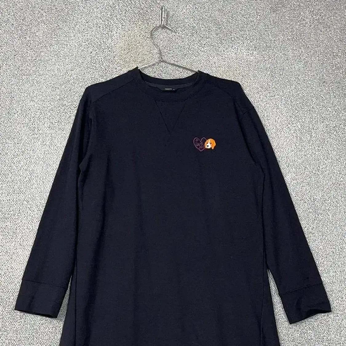 해지스 러브미 코튼 로고 네이비 원피스 95 상품이미지3