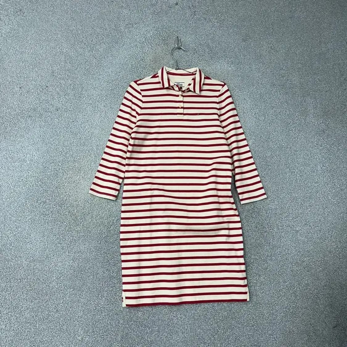 타미힐피거 로고 레드 스트라이프 카라 원피스 M 상품이미지1