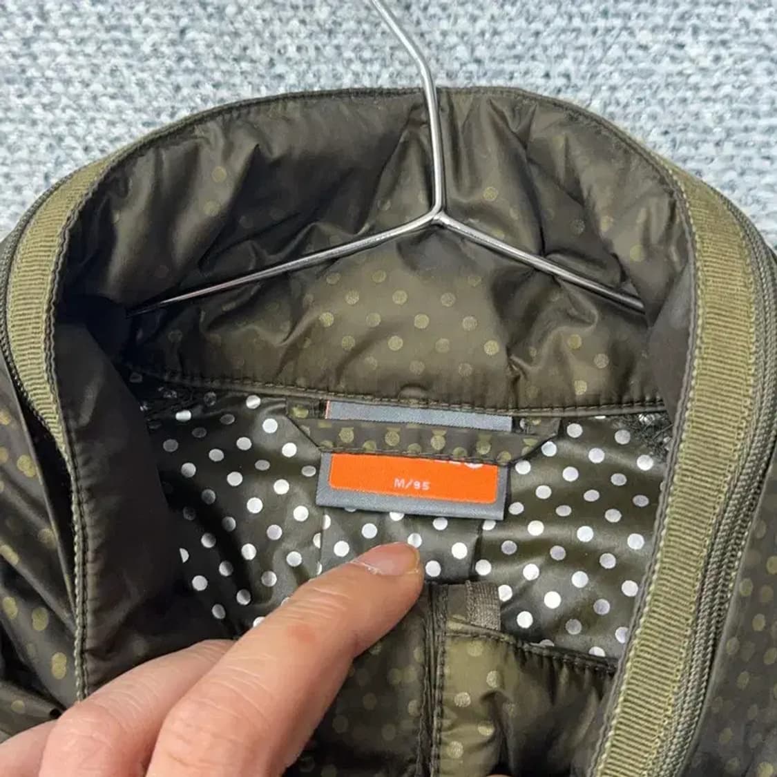 머렐 여성 로고 도트 카키 기능성 코트 바람막이 윈드 자켓 M 상품이미지4