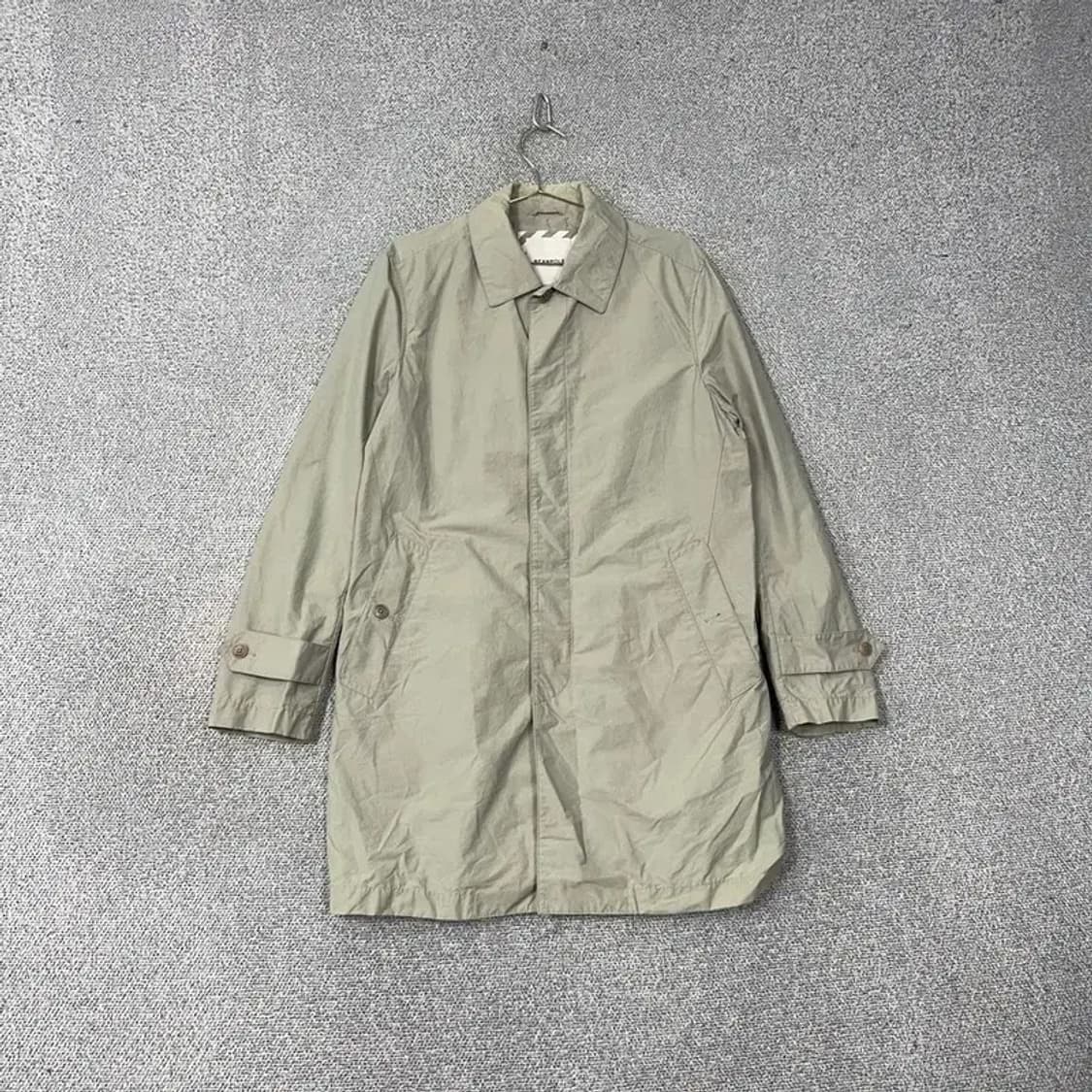 빈폴 남성 클래식 연카키 나일론 트렌치 코트 100 상품이미지1