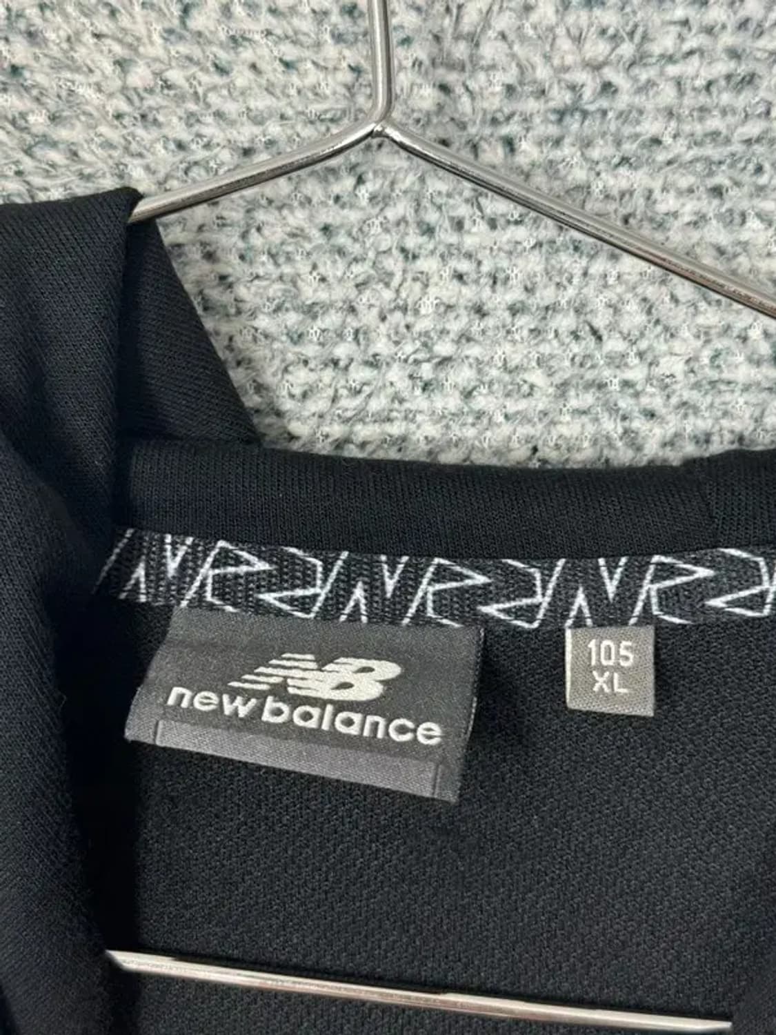 뉴발란스 블랙 로고 사이드라인 오버핏 후드집업 XL 상품이미지7