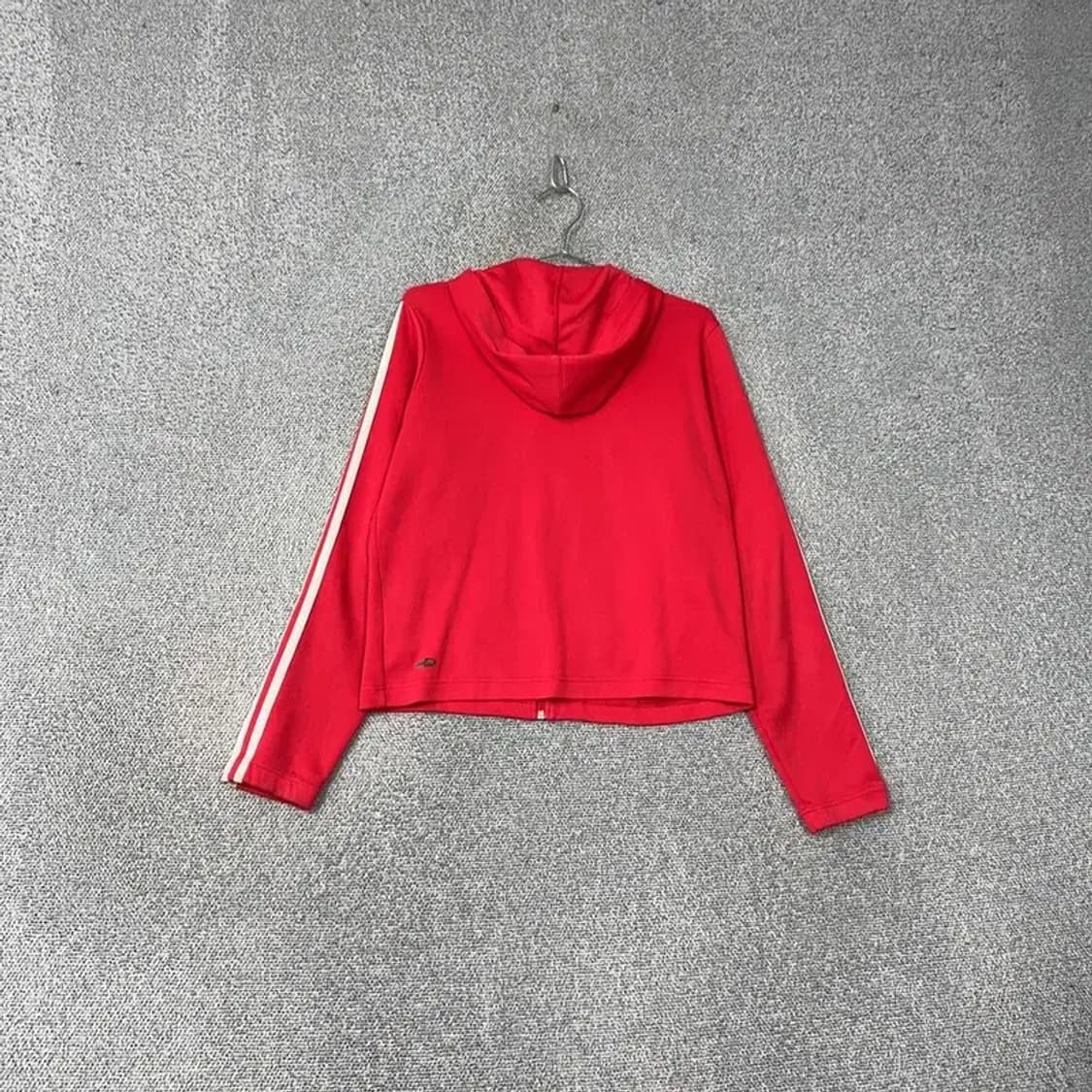 아디다스 오리지날 로고 레드 삼선 후드집업 100 상품이미지2