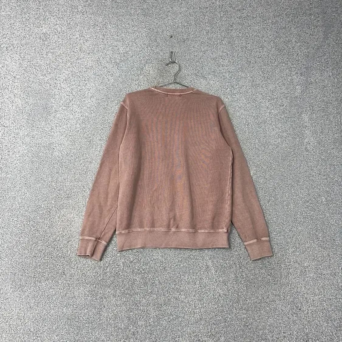 버커루 피그먼트 로고 핑크 맨투맨 M 상품이미지2