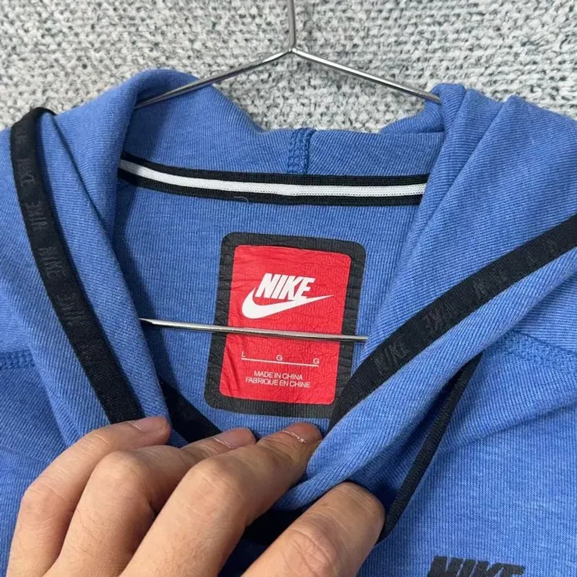 나이키 여성 테크팩 블루 후드티 L 상품이미지3