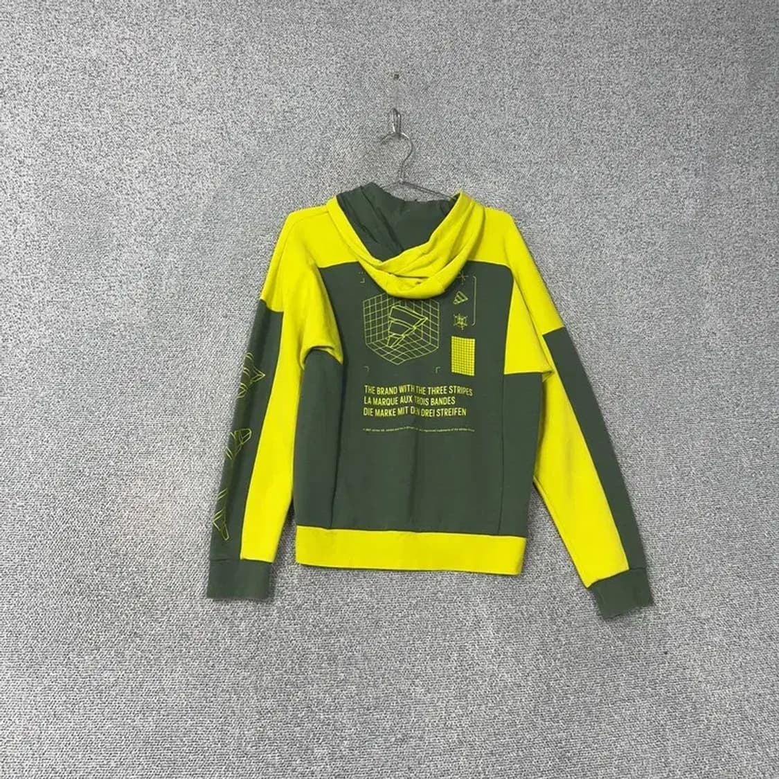 아디다스 여성 기능성 옐로우 후드티 S 상품이미지2