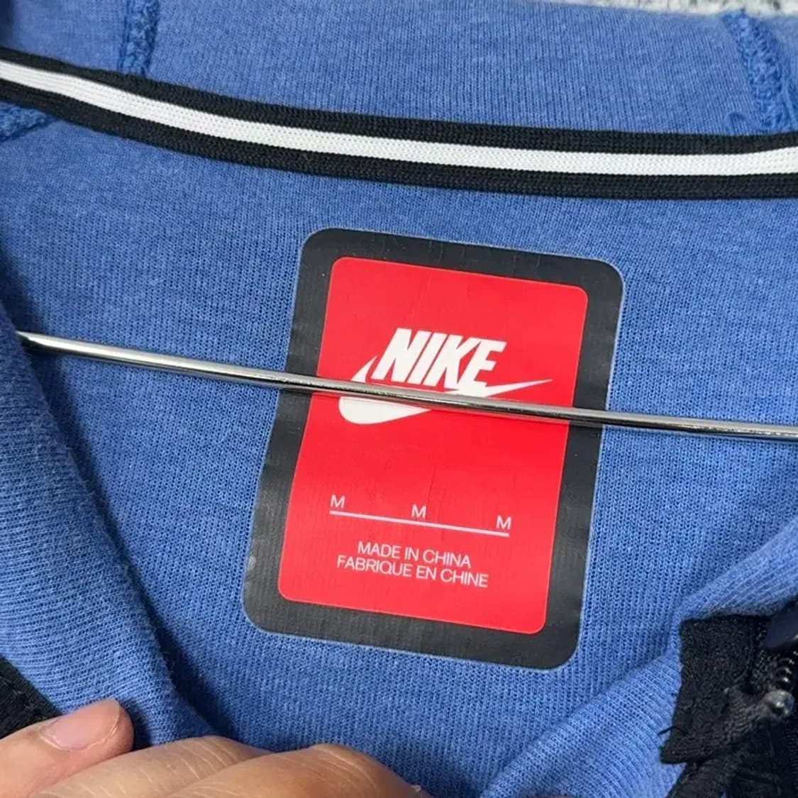 나이키 여성 테크팩  블루 후드집업 M 상품이미지3