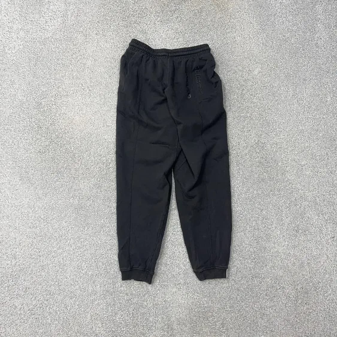 아디다스 블랙 캐주얼 밴딩 조거팬츠 S 상품이미지2