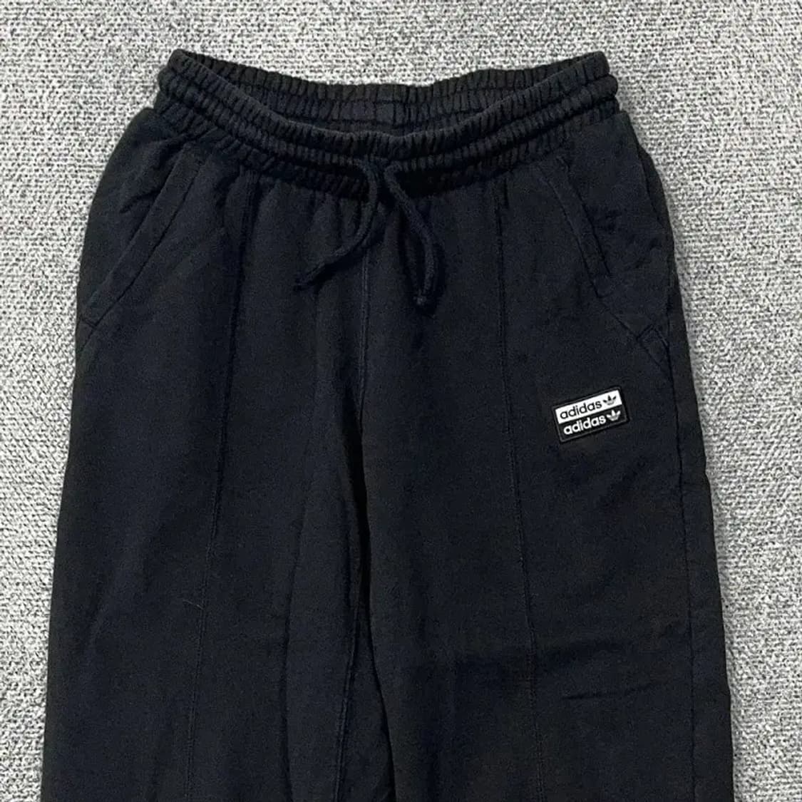 아디다스 블랙 캐주얼 밴딩 조거팬츠 S 상품이미지3