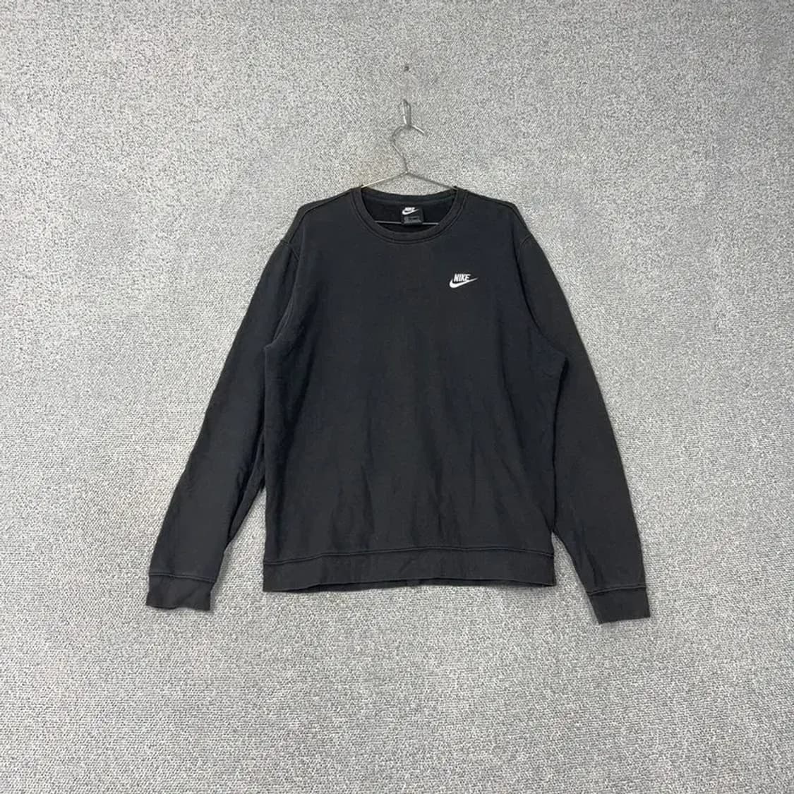 나이키 로고 블랙 스우시 맨투맨 L 상품이미지1