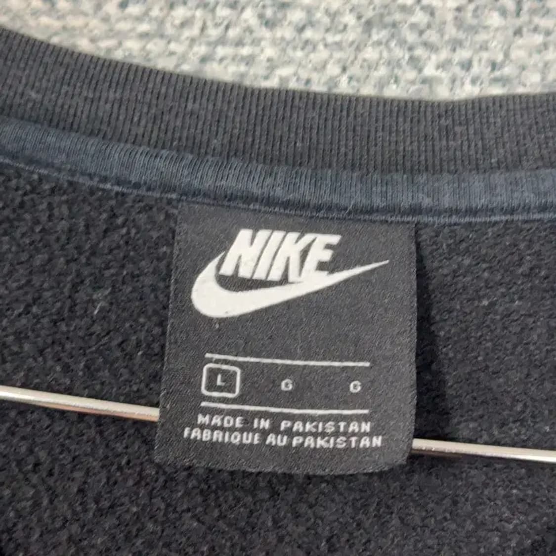 나이키 로고 블랙 스우시 맨투맨 L 상품이미지3