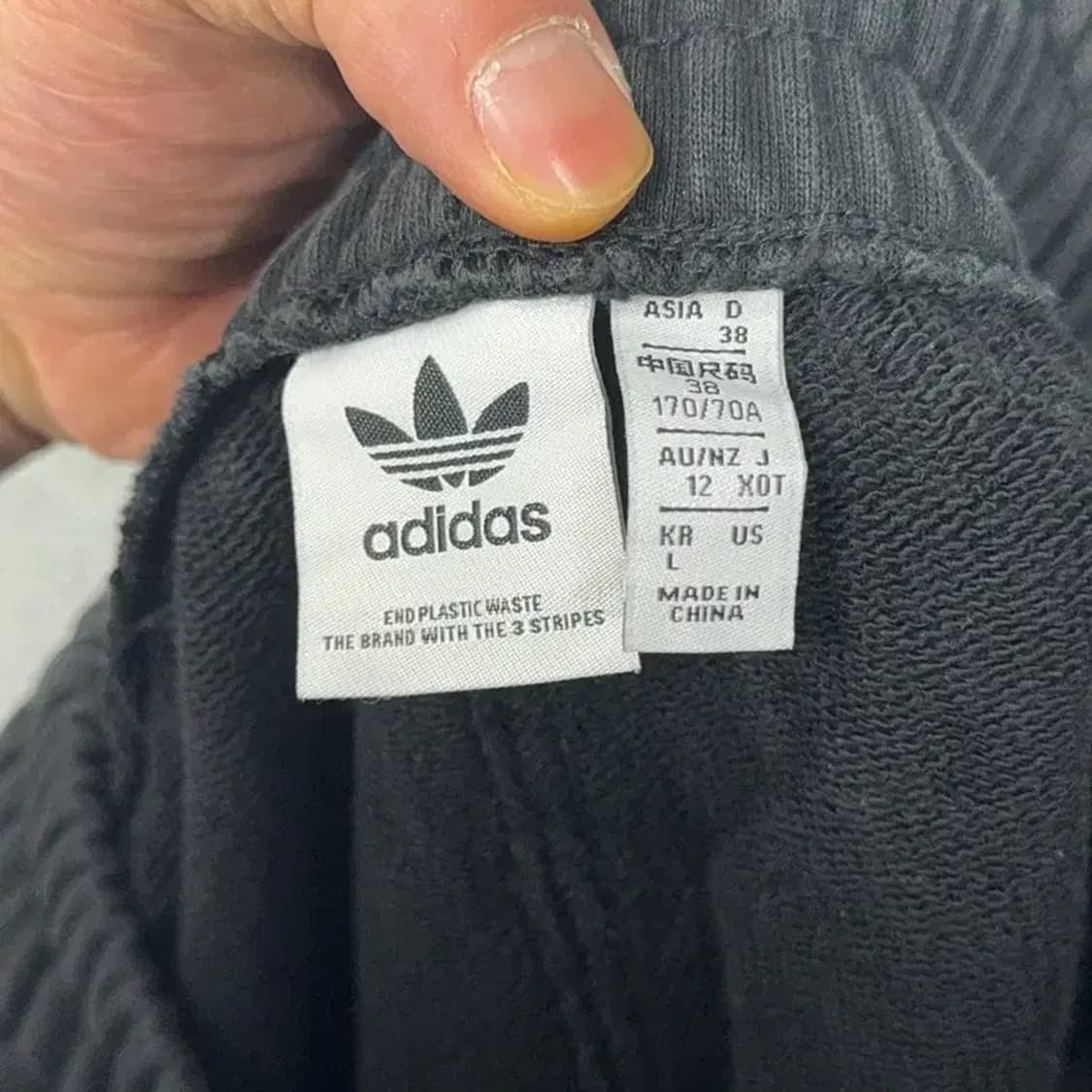 아디다스 블랙 조거팬츠 L 상품이미지5