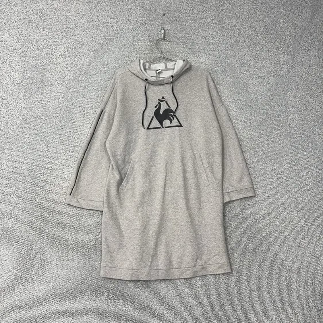 르꼬끄 프린팅 그레이 롱 후드티 M 상품이미지1